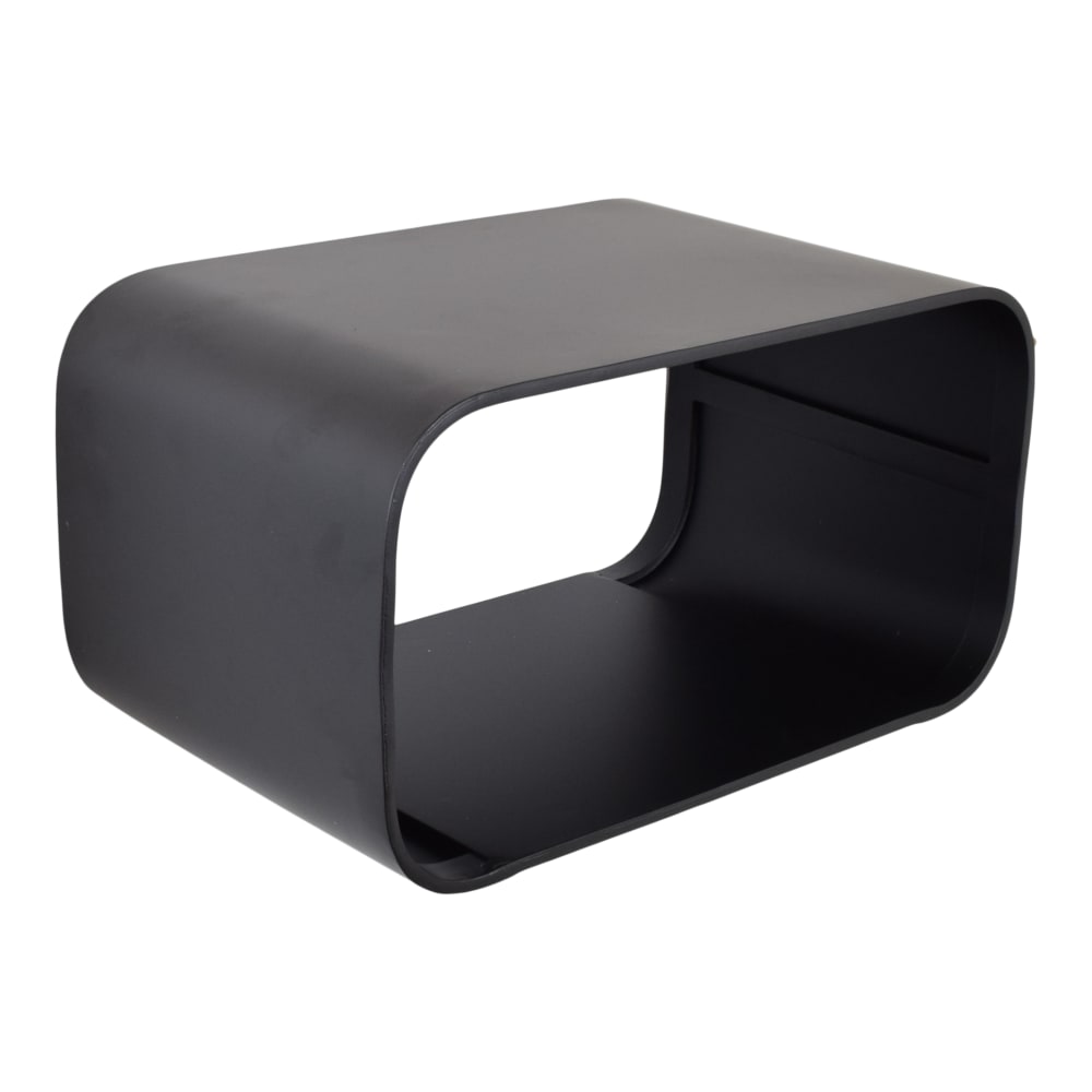 LOFT42 Nachttisch aus Metall, 40x21x25 cm, Schwarz Schwarz Metall