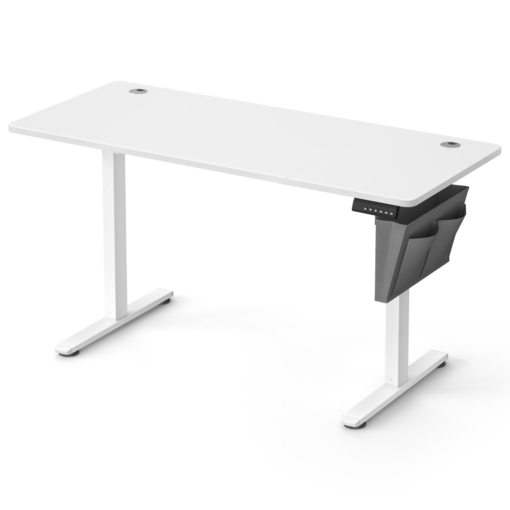 Bureau électrique assis-debout 60 x 140 x (72-120) cm blanc nuage Bureau électrique assis-debout 60 x 140 x (72-120) cm blanc nuage