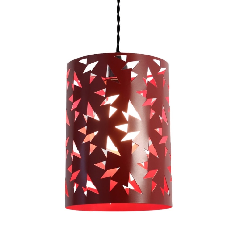 Suspension en acier rouge D.20cm