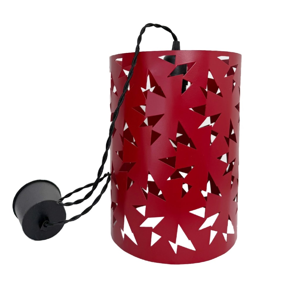 Suspension en acier rouge d.20cm — vue 3