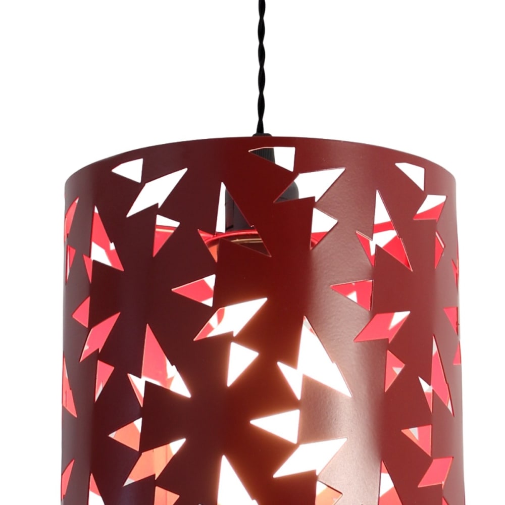 Suspension en acier rouge d.20cm — vue 4
