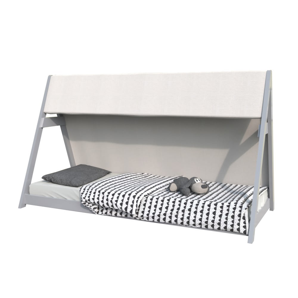 Lit cabane avec toile