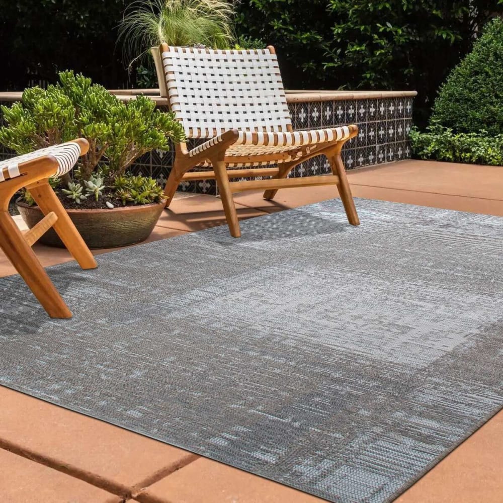 Tapis d' motif abstrait beige foncé 160x230