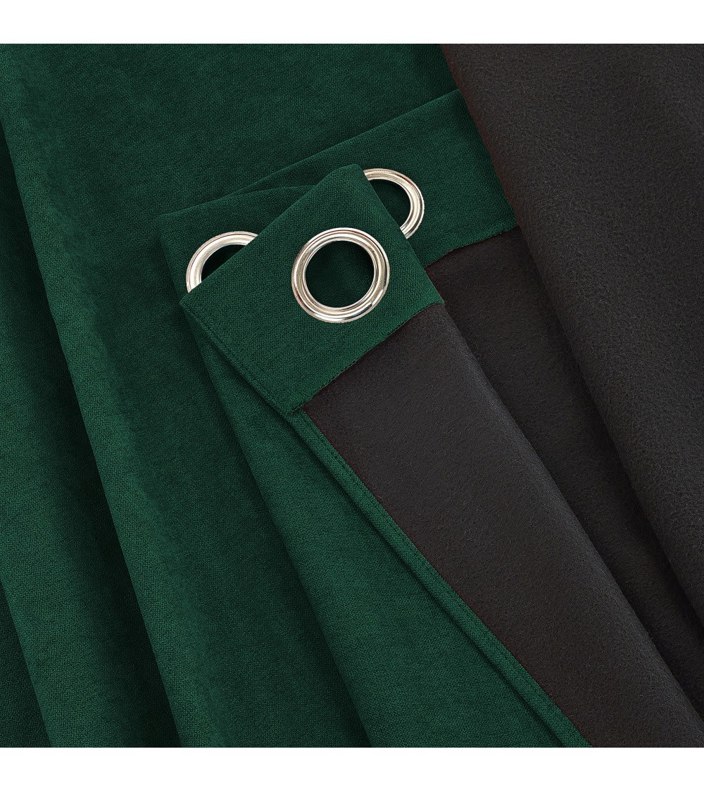Rideau thermique occultant jacquard 140x260 cm - Vert - Maisons du Monde