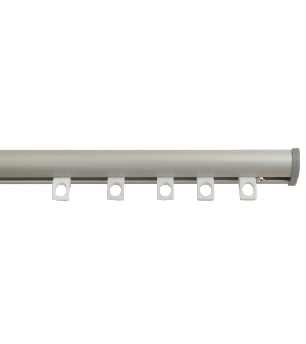 Tringle rail pour rideau en aluminium l.1,50 m argenté