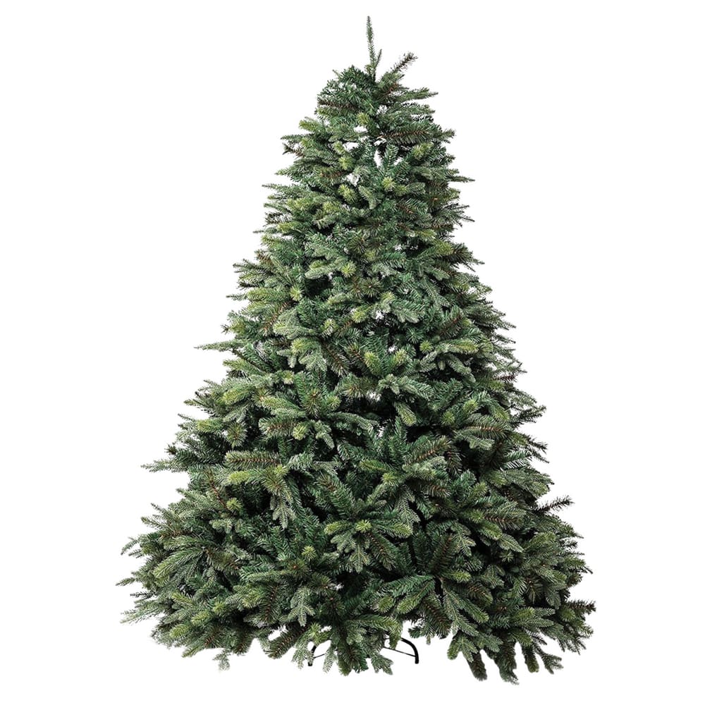 Árbol de navidad artificial verde de 270 cm de altura.
