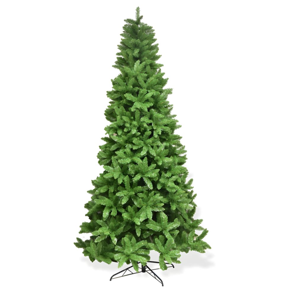 Árbol de navidad artificial verde delgado 240h cm