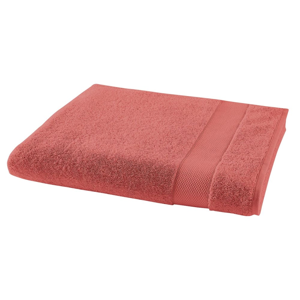 Drap de bain coton terre de sienne 90x150 cm