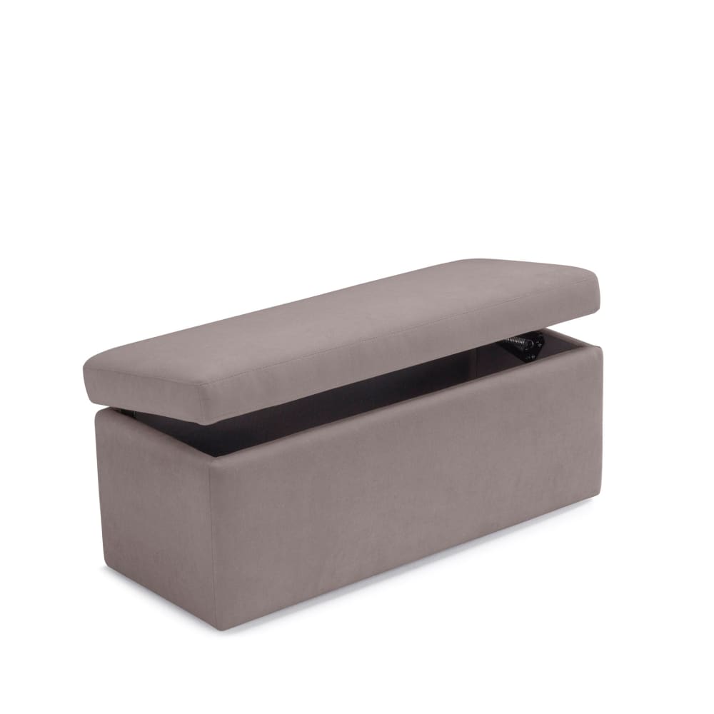 banc de rangement en - gris