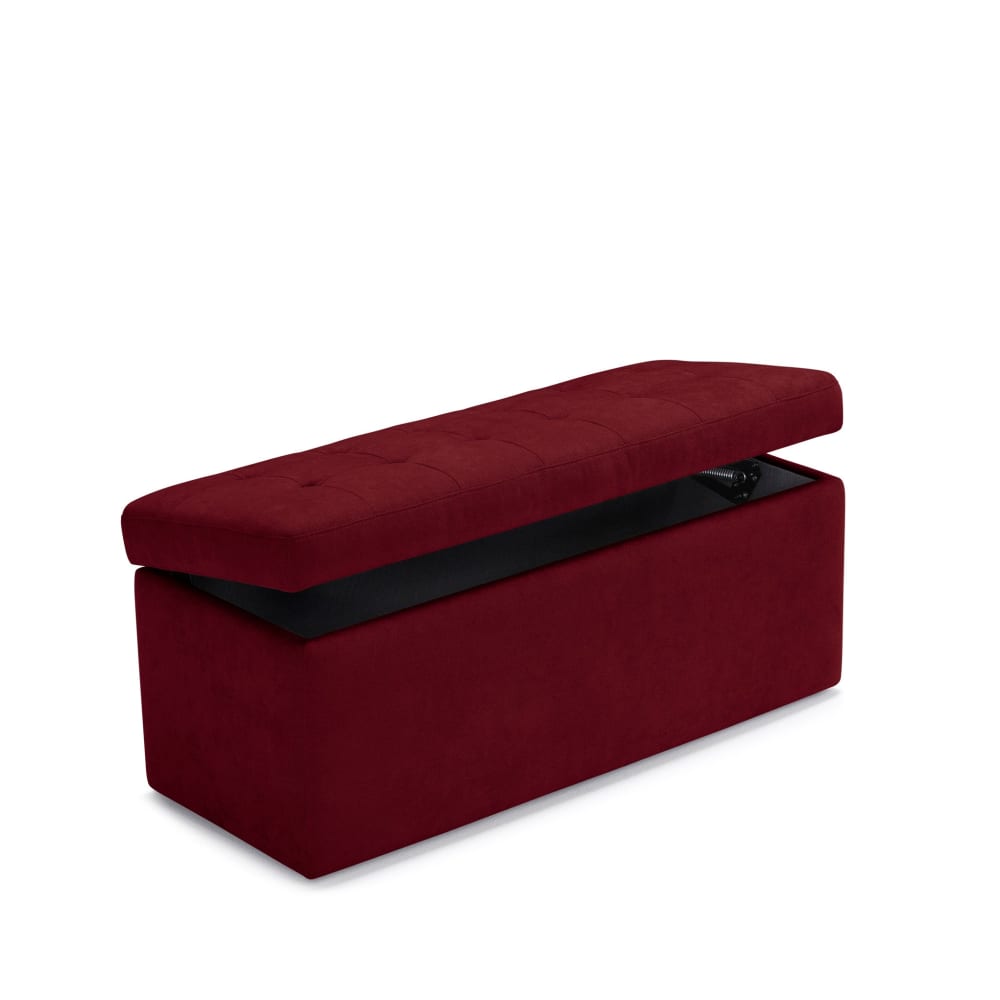 Banquette de rangement - bordeaux