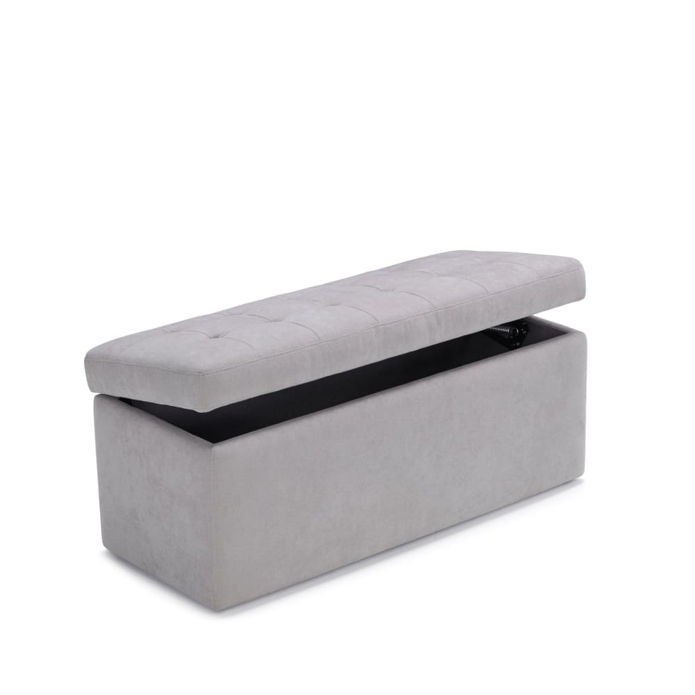 banc de rangement matelassé