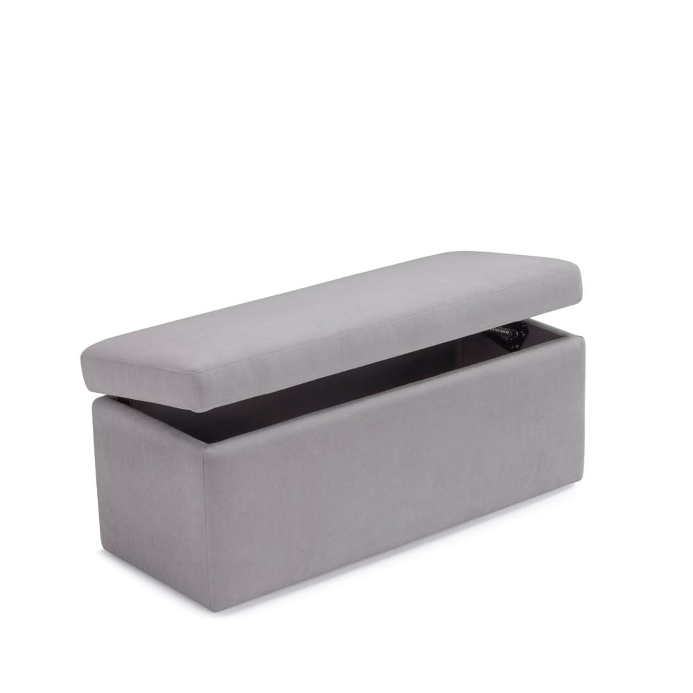 banc de rangement en - gris