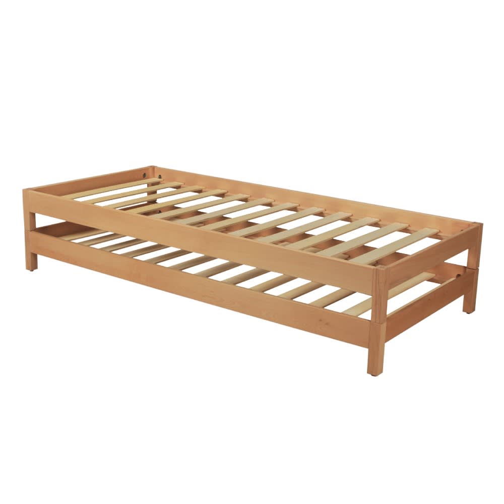Weber industries - Ensemble de 2 lits empilables en hêtre 90x200 cm