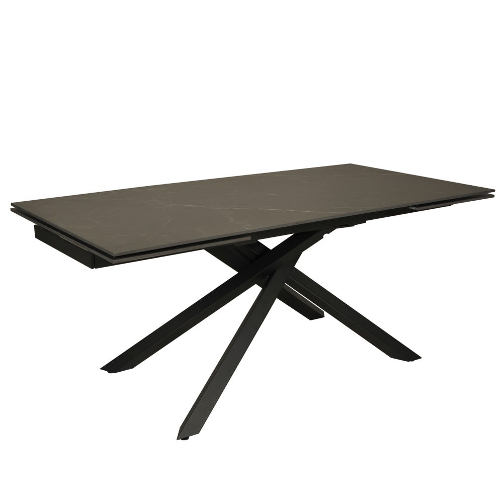 Weber industries Esstisch 12 Personen, schwarz Marmoreffekt, L280 style classic chic - Naturstein