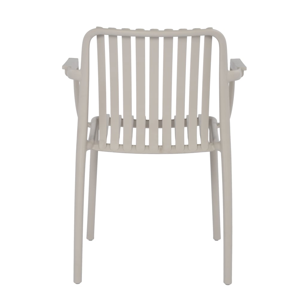 Lot de 2 chaises de jardin empilables en polypropylène beige - Maisons du Monde