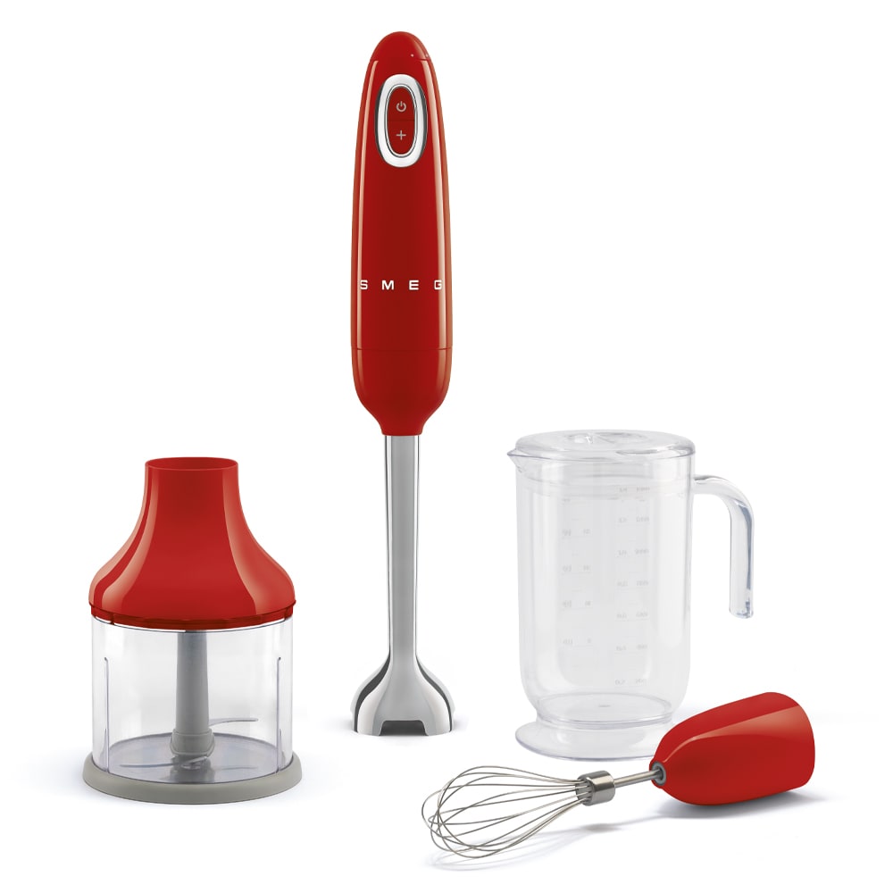 Mixeur plongeant vintage - rouge