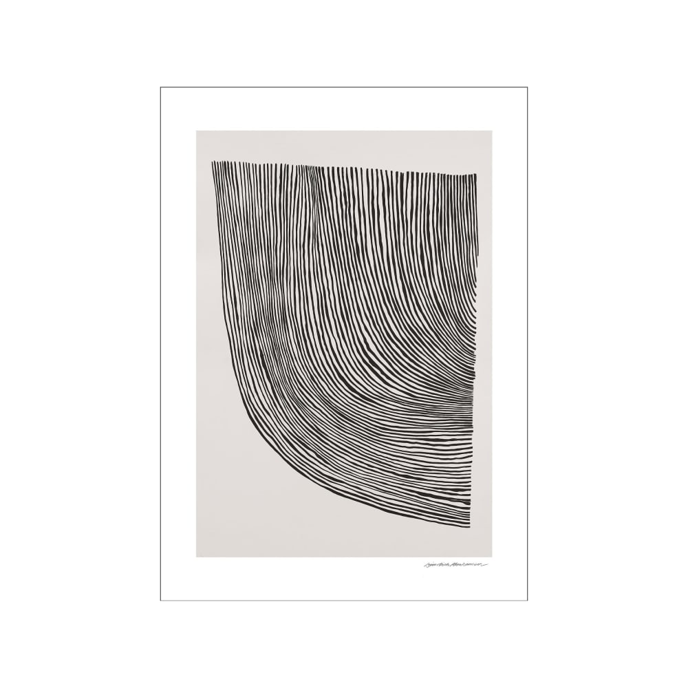 Affiche ''Curves Black'' sans cadre  - 30 x 40 cm