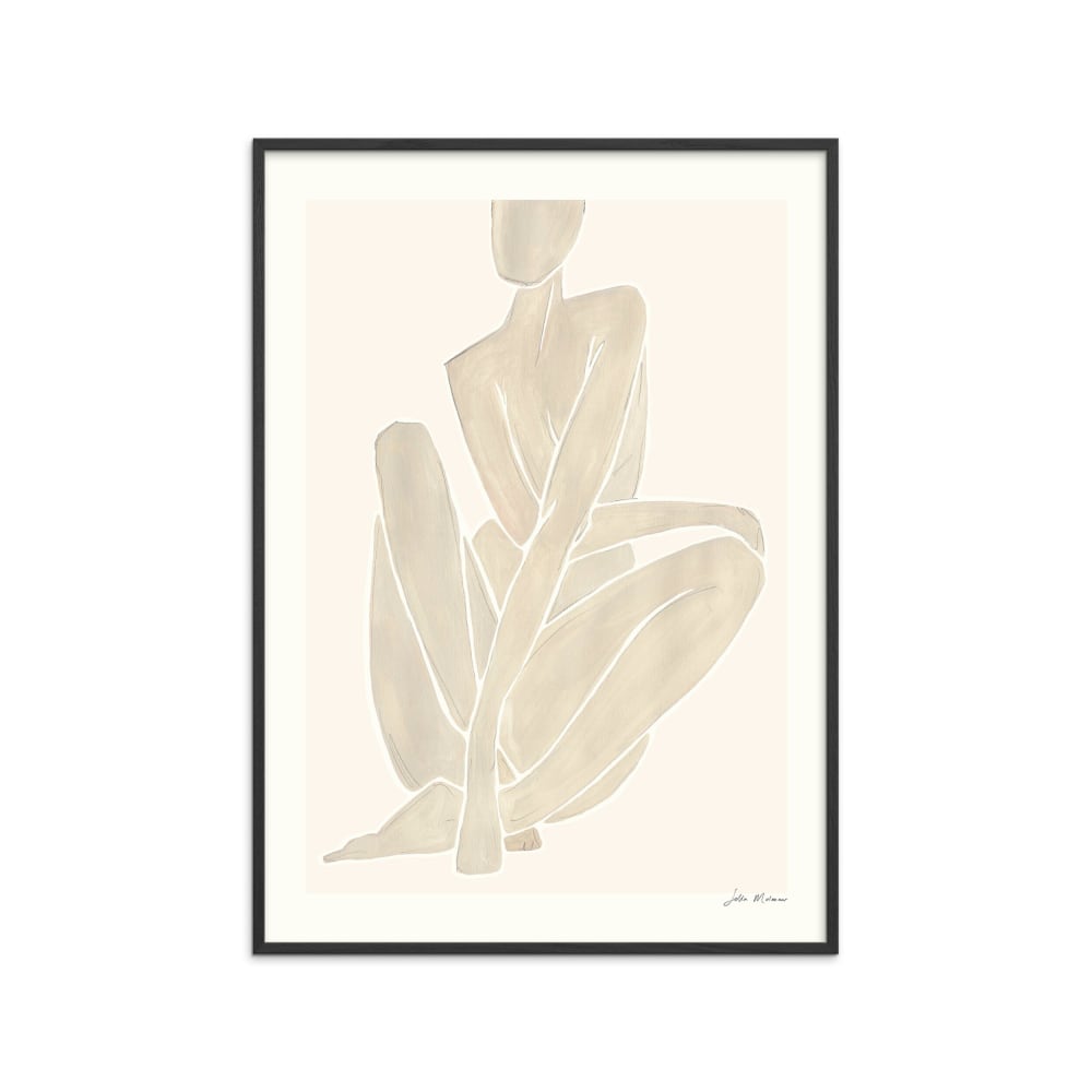 Affiche ''Sella Molenaar - Female form 02'' Cadre noir - 30x40 cm