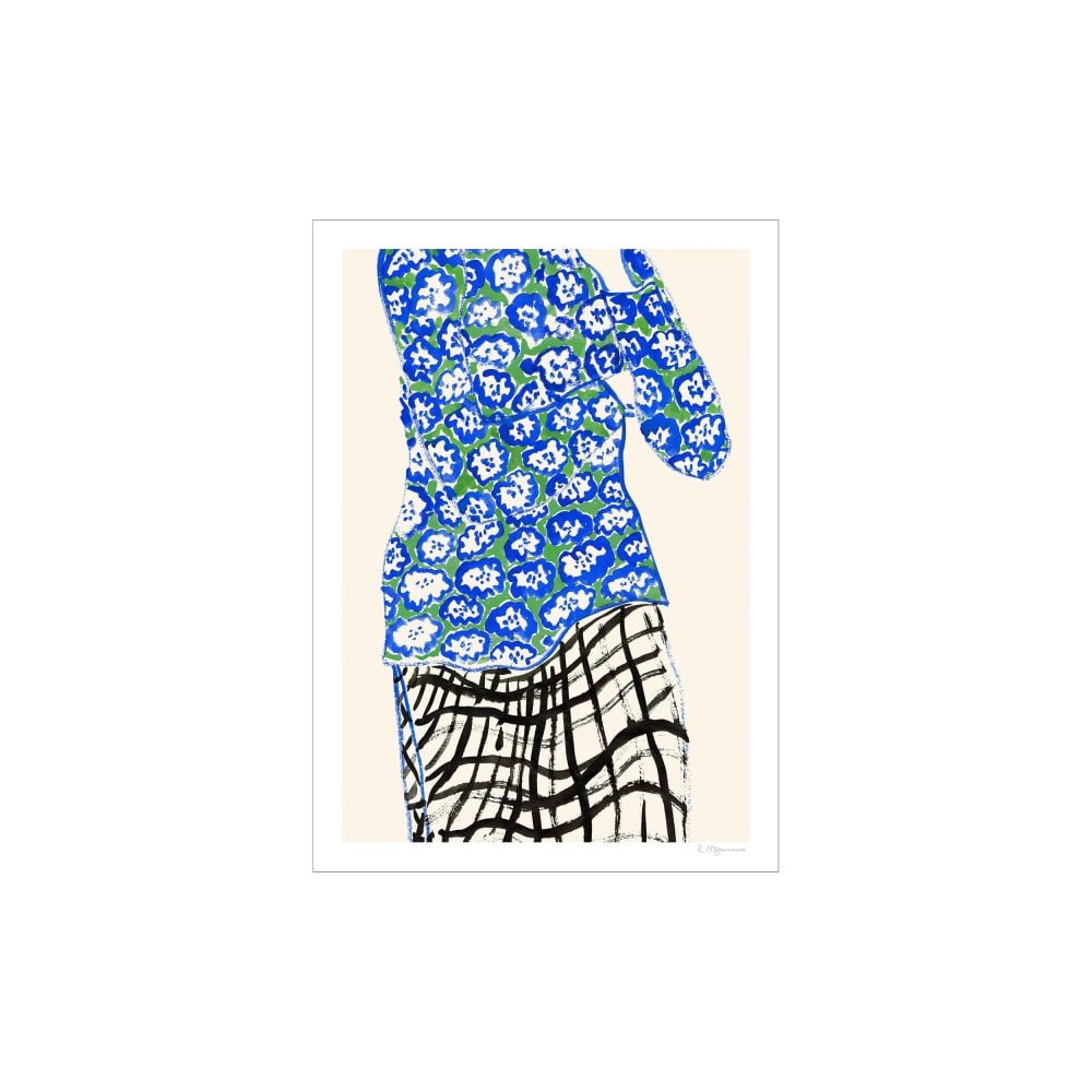 Affiche ''Blue and Green'' sans cadre  - 70 x 100 cm