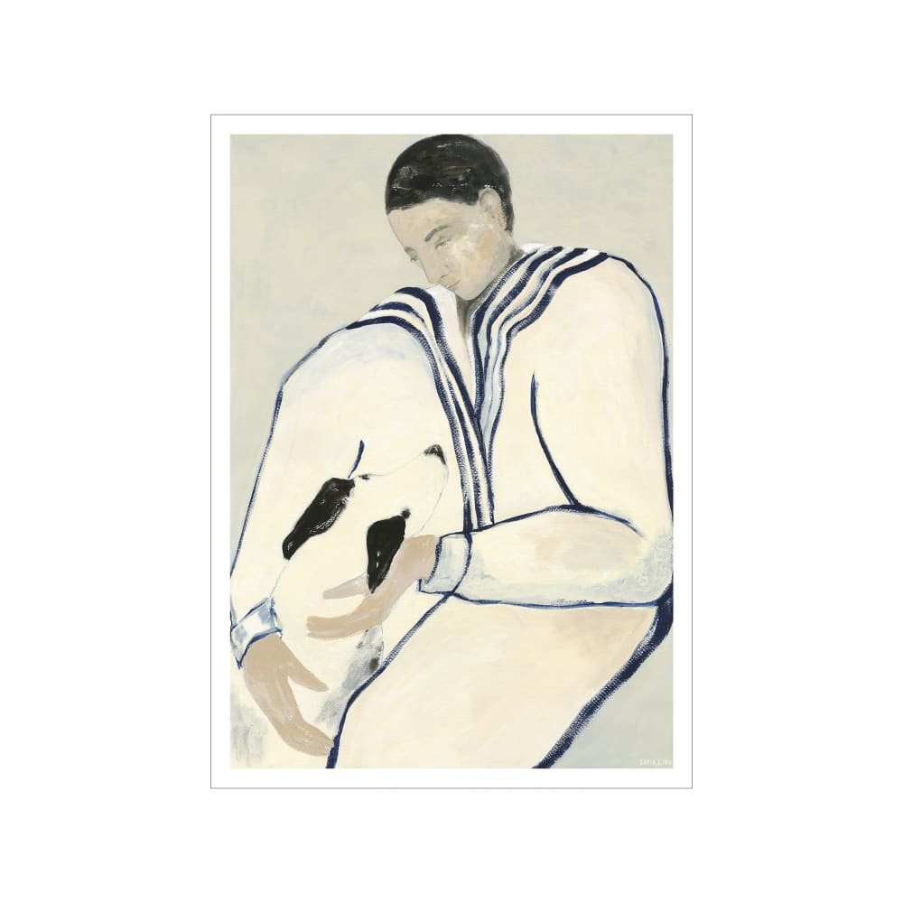 Affiche ''Man and Dog'' sans cadre  - 50 x 70 cm