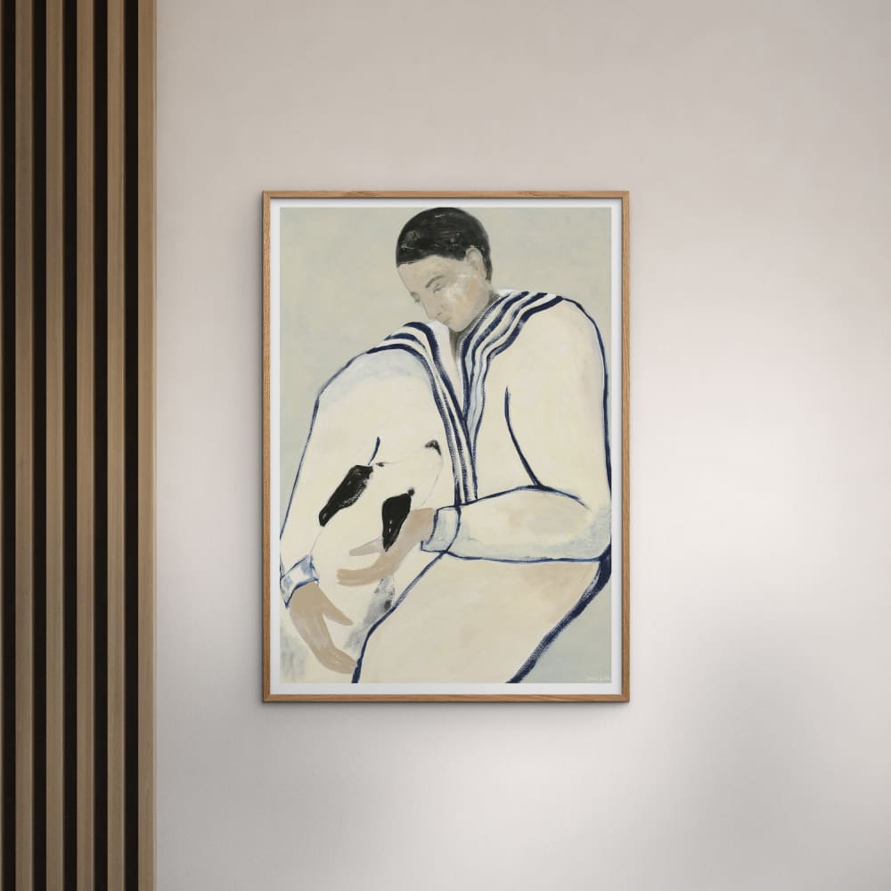 Affiche ''Man and Dog'' sans cadre  - 50 x 70 cm