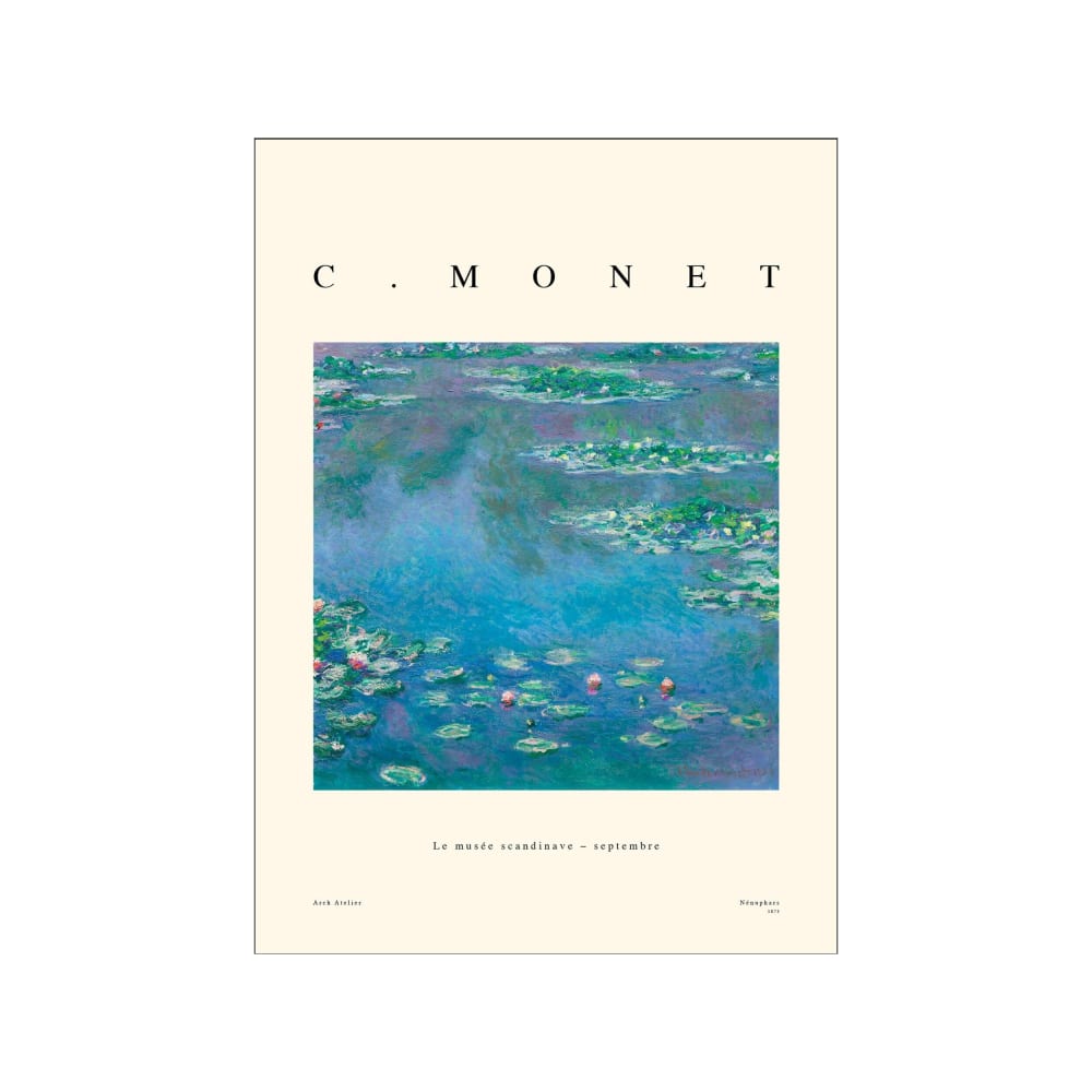 Affiche ''Claude Monet — Nénuphars'' sans cadre - 50 x 70 cm