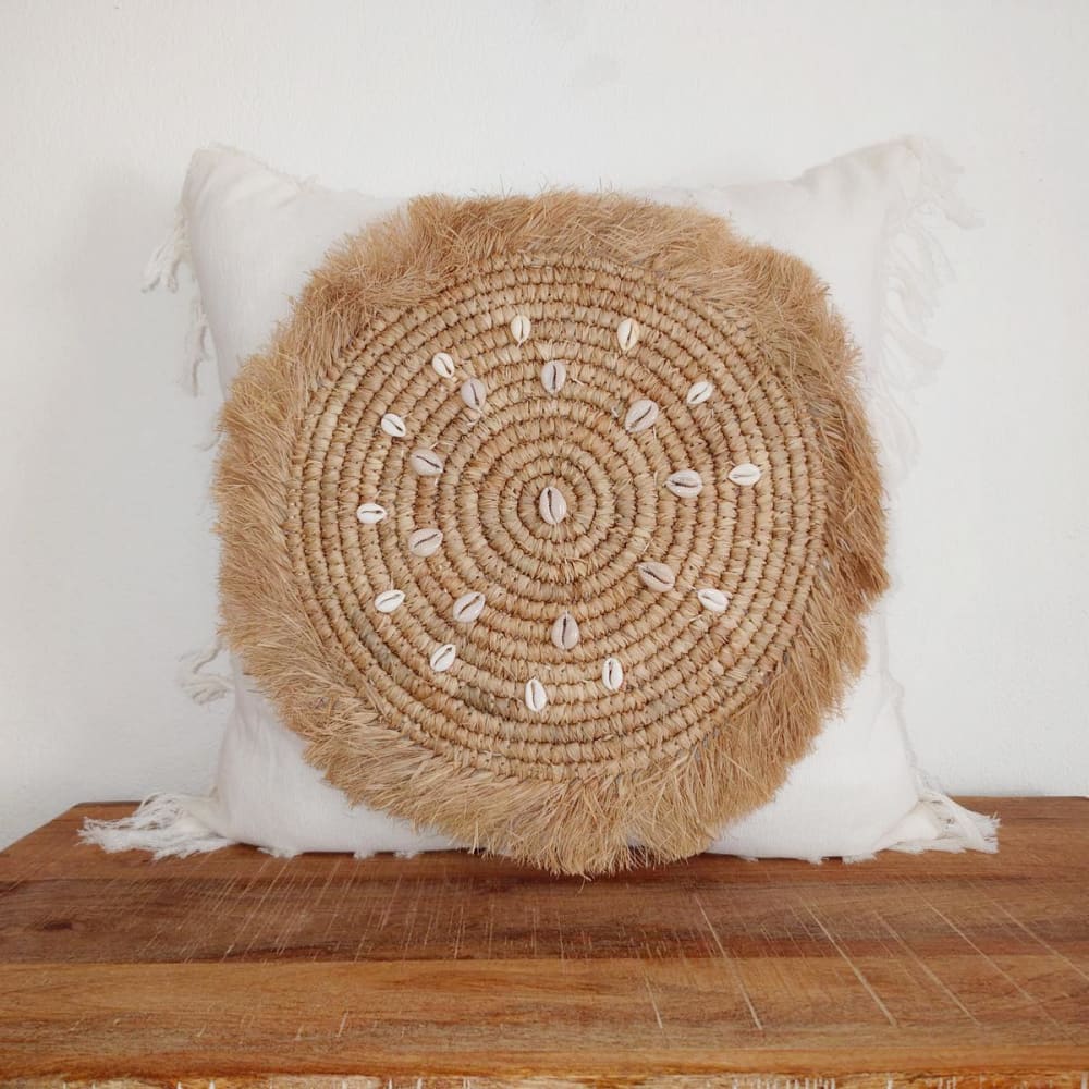 Kissenbezug Baumwolle, Bast, Muscheln 50x50 cm - Maisons Du Monde