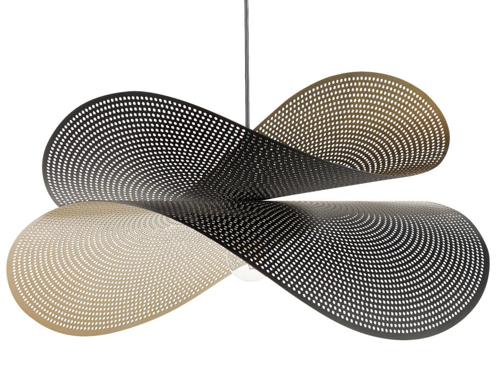 Suspension d intérieur métal doré