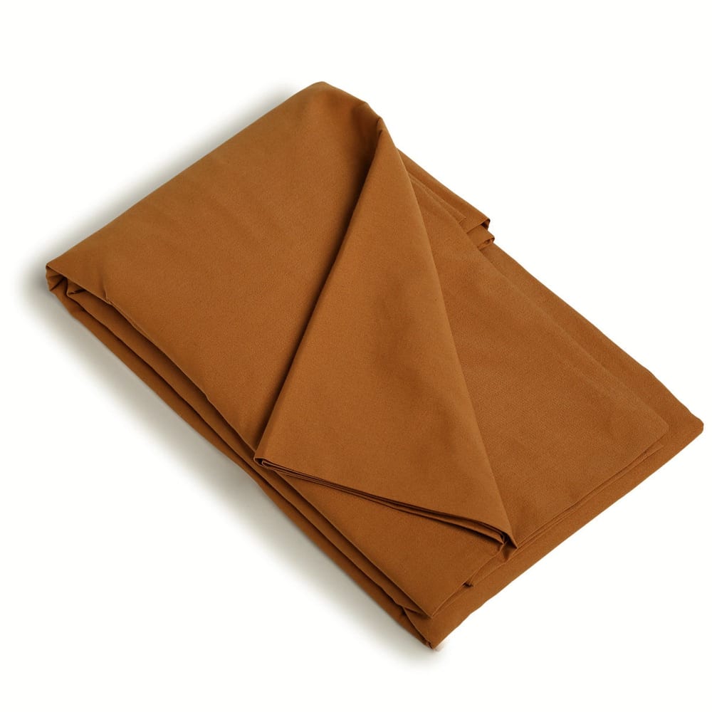 Drap housse percale de coton caramel 140x200x30 — vue 4