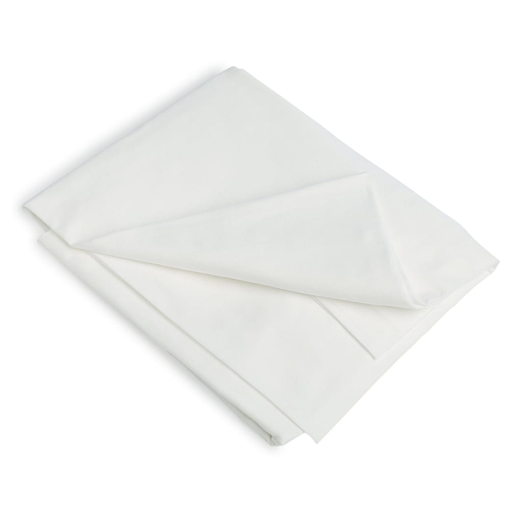 Drap housse percale de coton blanc 180x200x30 — vue 4