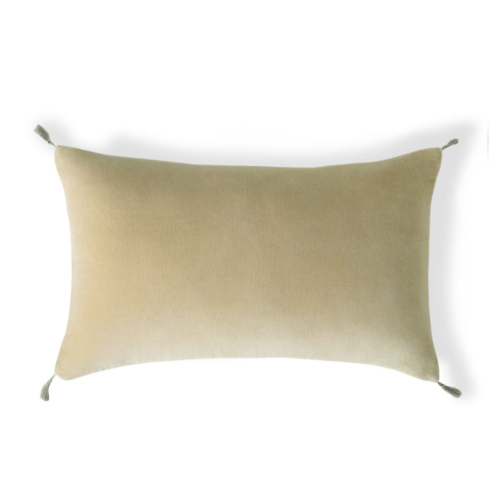Coussin velours de coton 50x30 dune