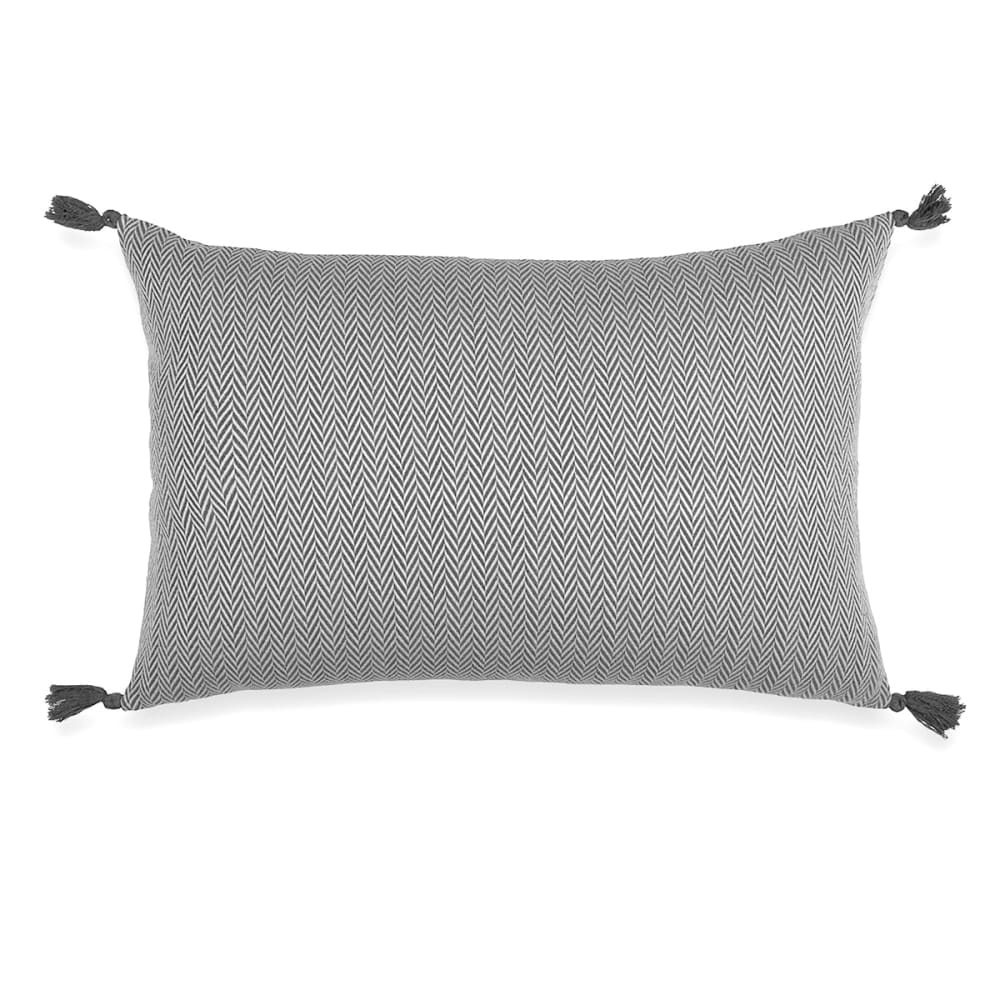 Housse de coussin coton gris moyen 50x50
