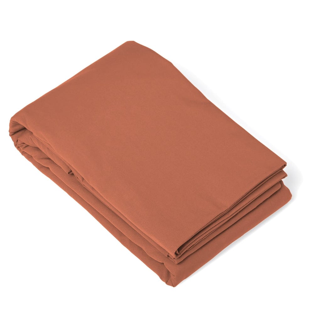 Housse de couette percale de coton rouge toscane 260x240 — vue 3