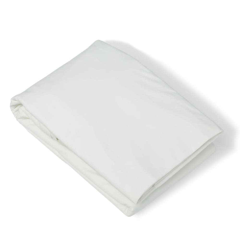 Housse de couette percale de coton blanc 260x240 — vue 3