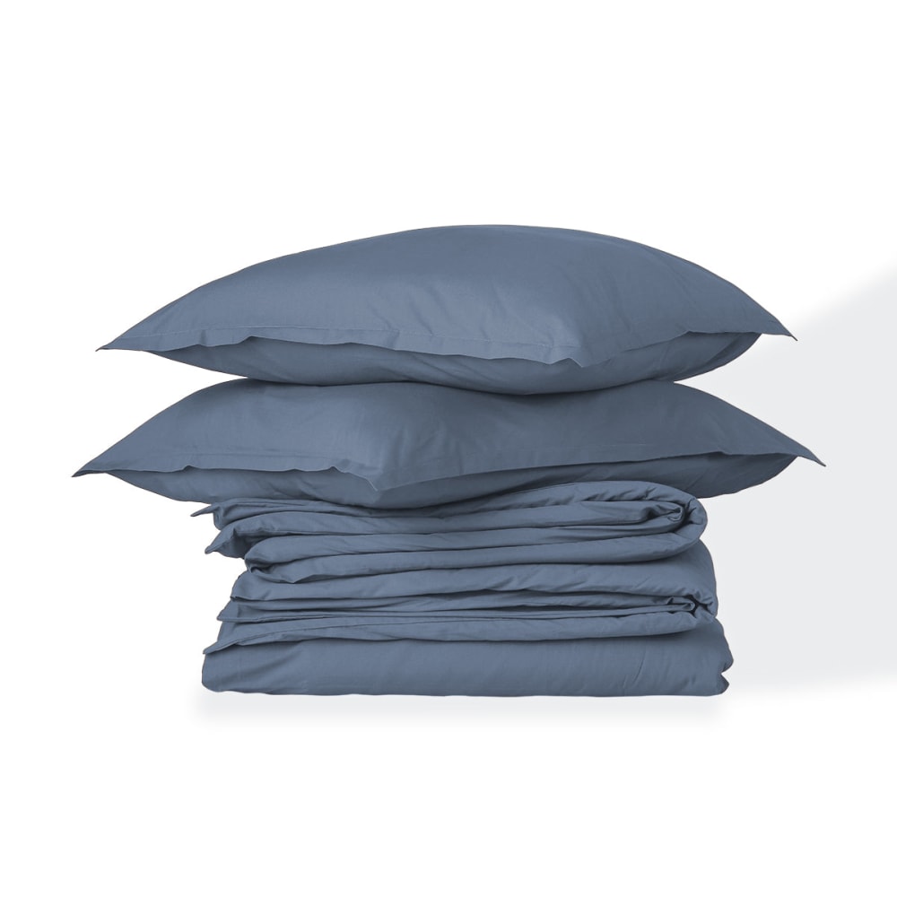 Bettwäsche-set (65x65) aus Baumwolle denimblau - Maisons Du Monde