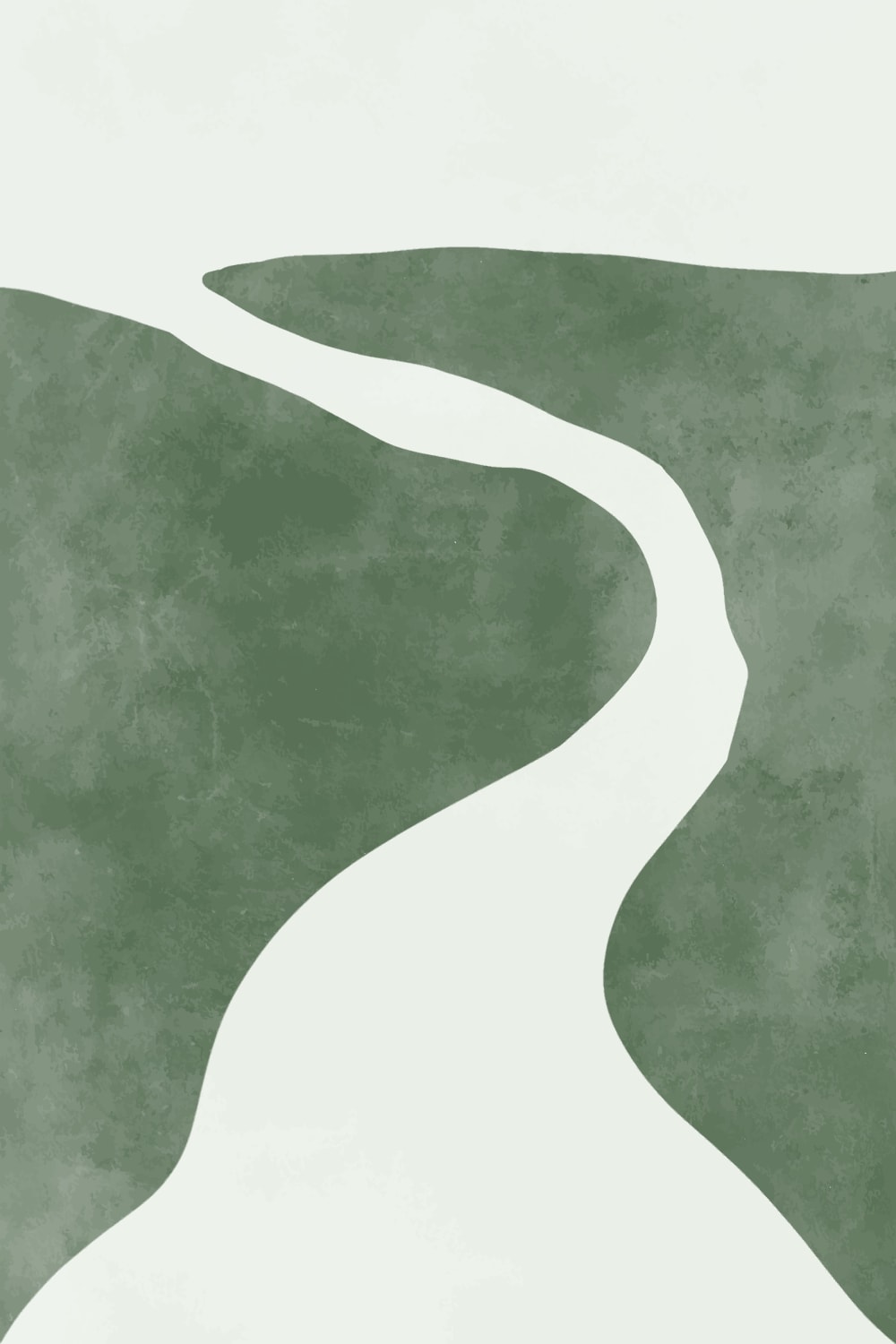 Papier peint minimaliste vert – h300 x l200 cm (4 lés) — vue 4