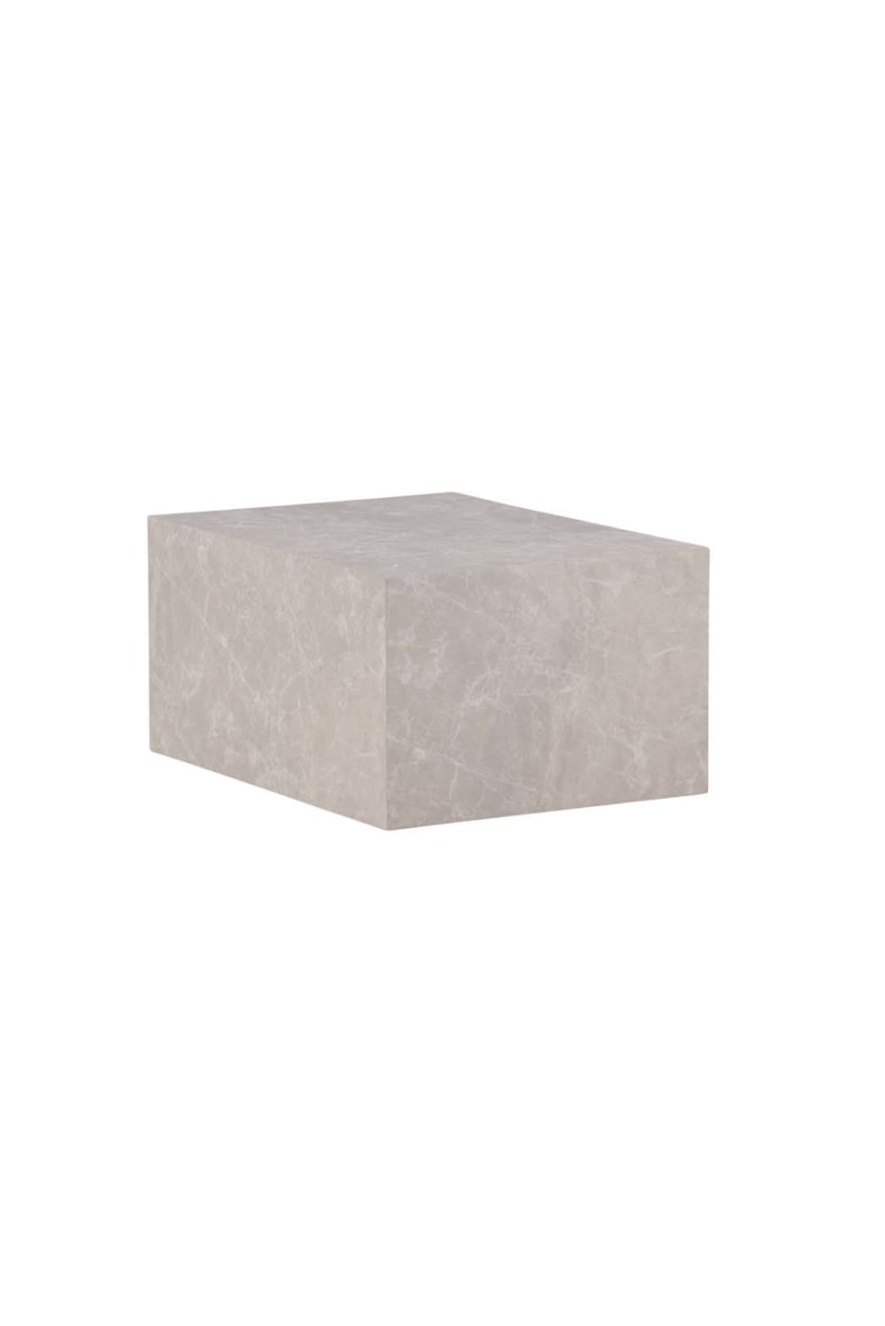 Couchtisch York 80*60cm in Marmoroptik, beige - Maisons Du Monde