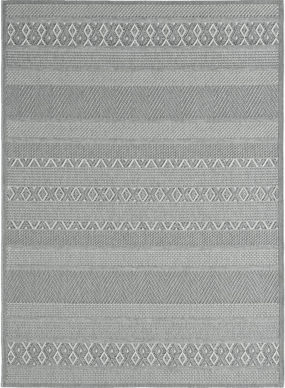 Tapis terrasses extérieures cuisine intempérie, gris, 67 x 180 cm