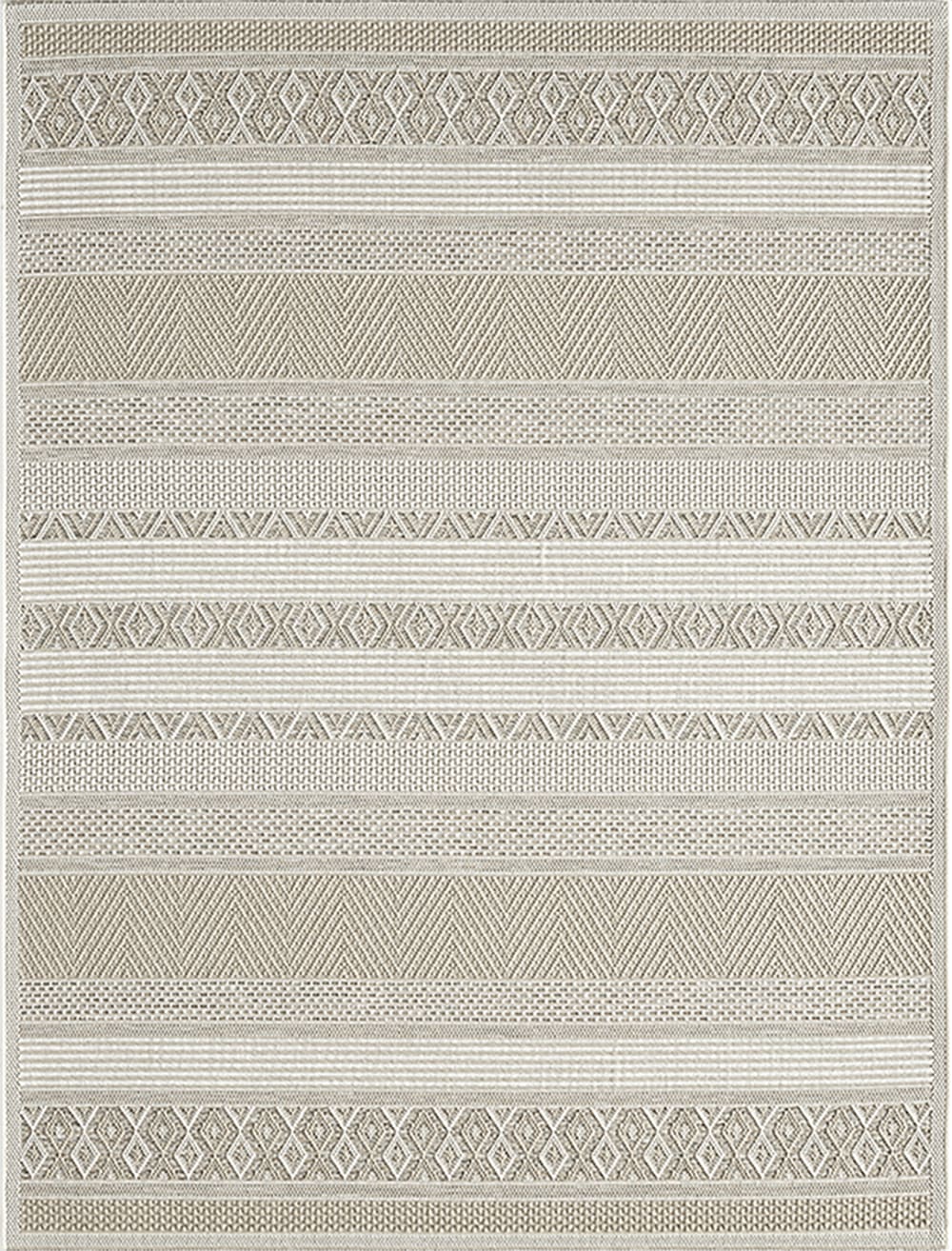 Moderner In-/Outdoor Teppich, Beige, 120 x 160 cm - Maisons Du