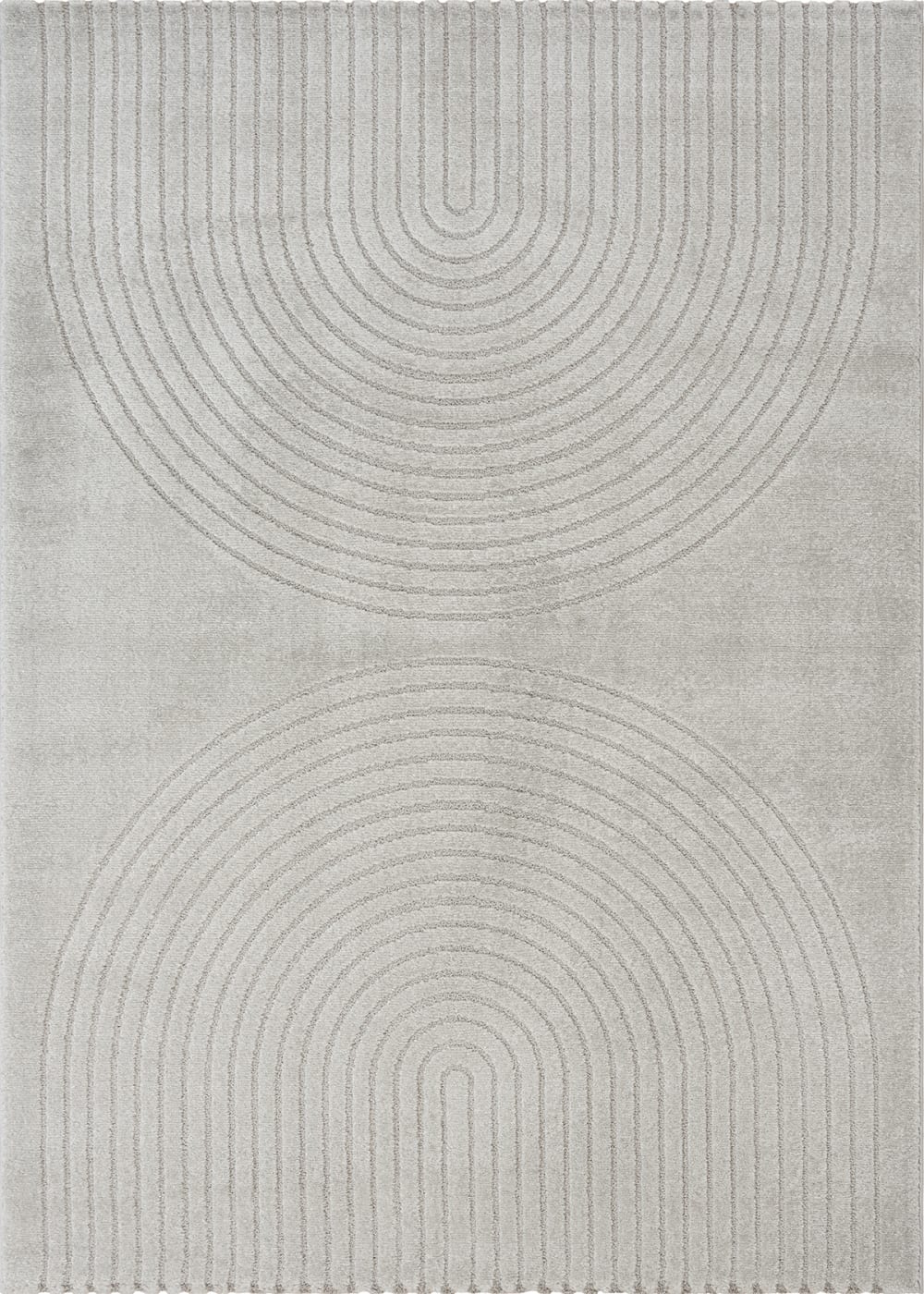 The carpet Moderner Teppich, Hohe Flordichte, Grau, 160 x 220 cm style modern Grau Pes - Polyester