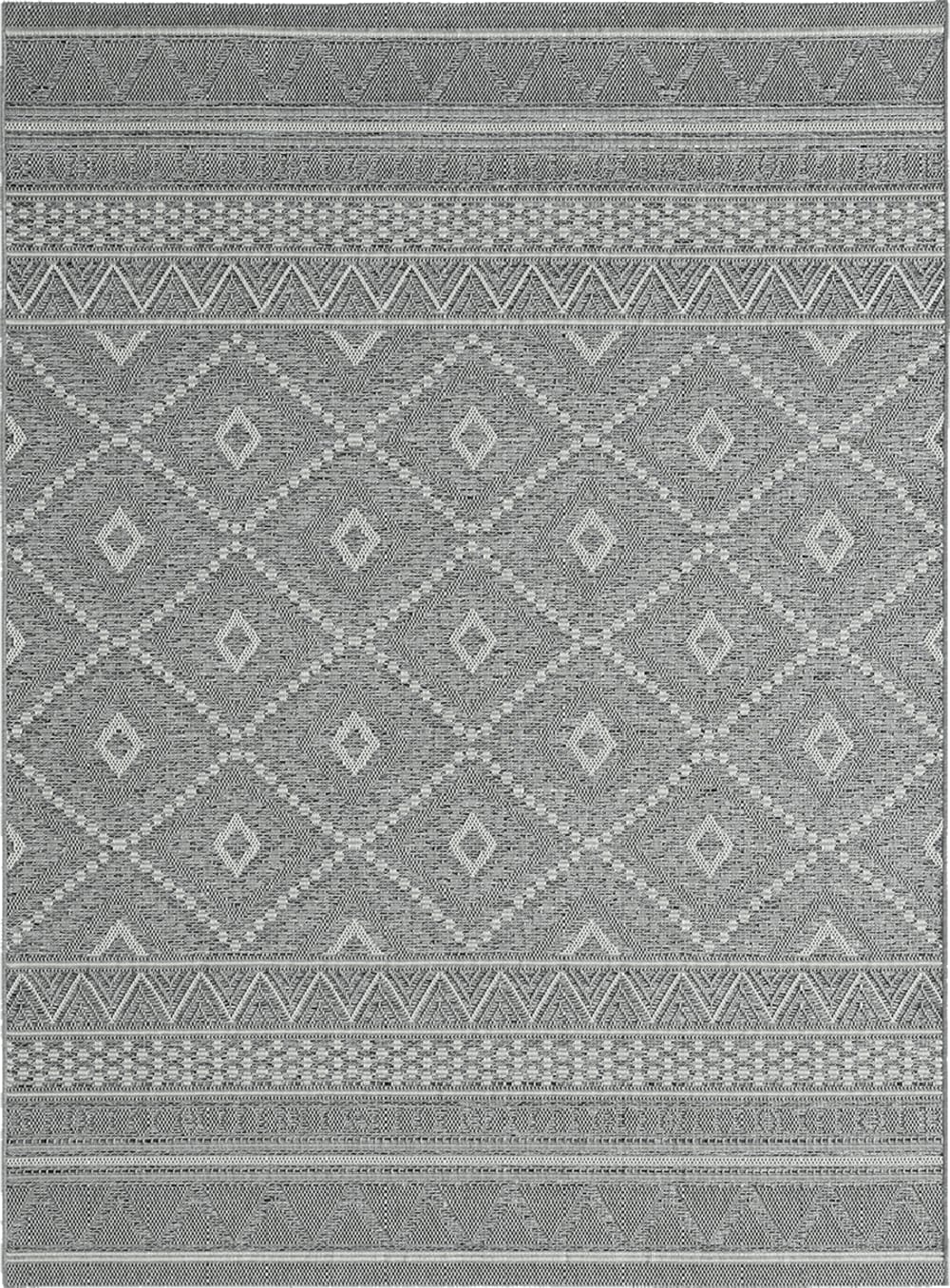 Moderner In-/Outdoor Teppich, Grau, 160 x 220 cm - Maisons Du