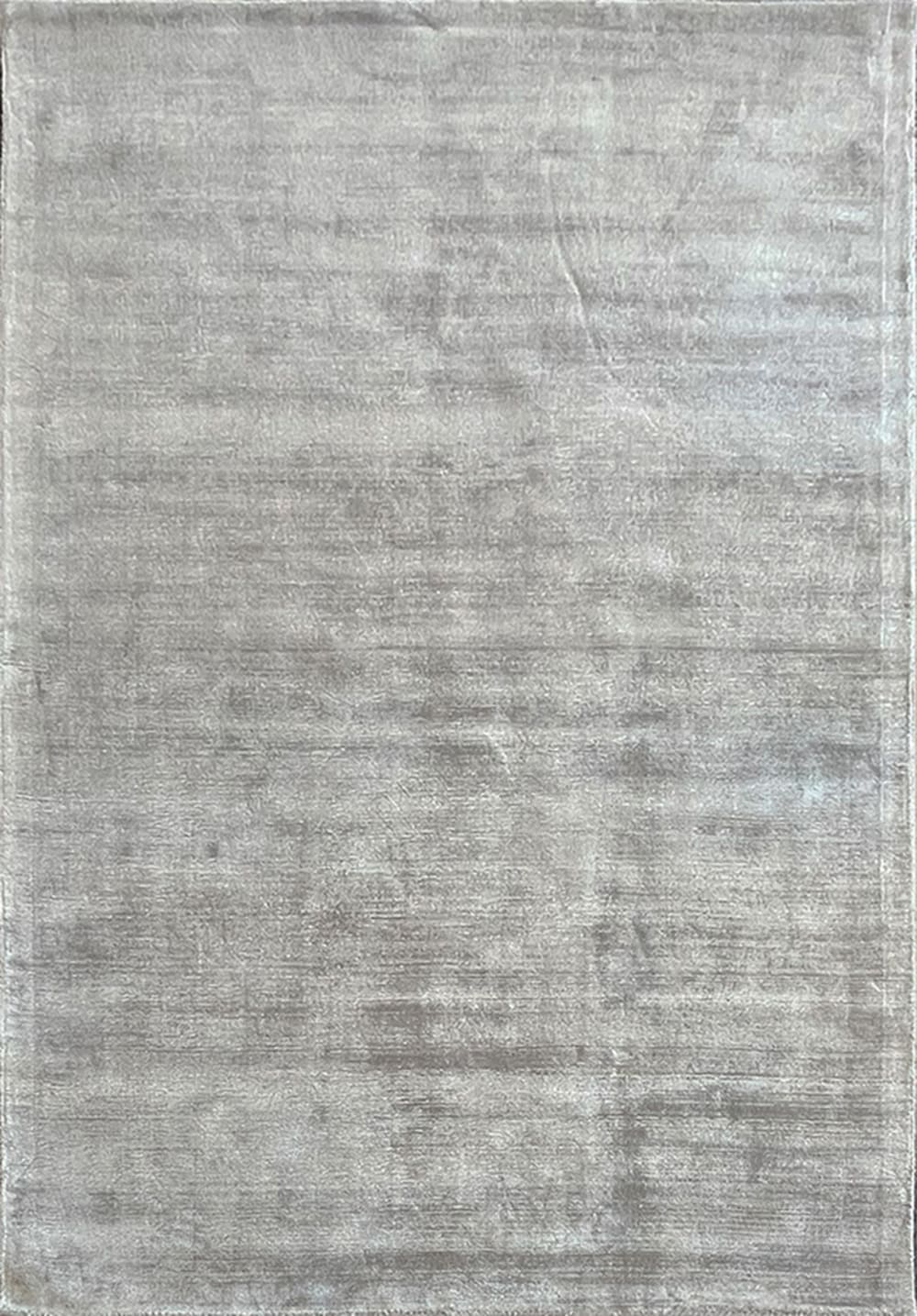 Tapis viscose tissé main, gris, 120 x 170 cm