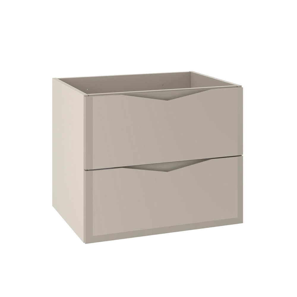 Petits meubles Waschtischunterschrank 60cm Melamin Kaschmir Beige Spanplatte