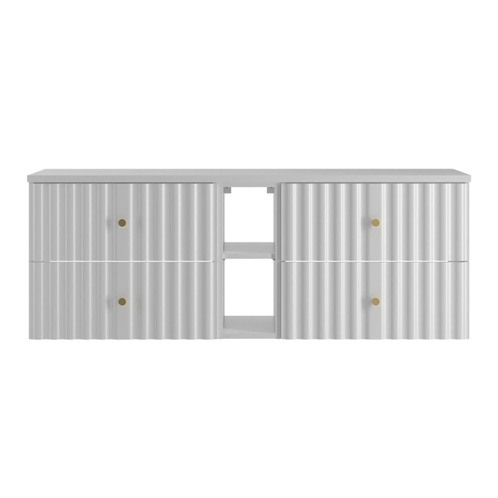 Waschtischunterschrank 140cm Melamin Weiß - Maisons Du Monde