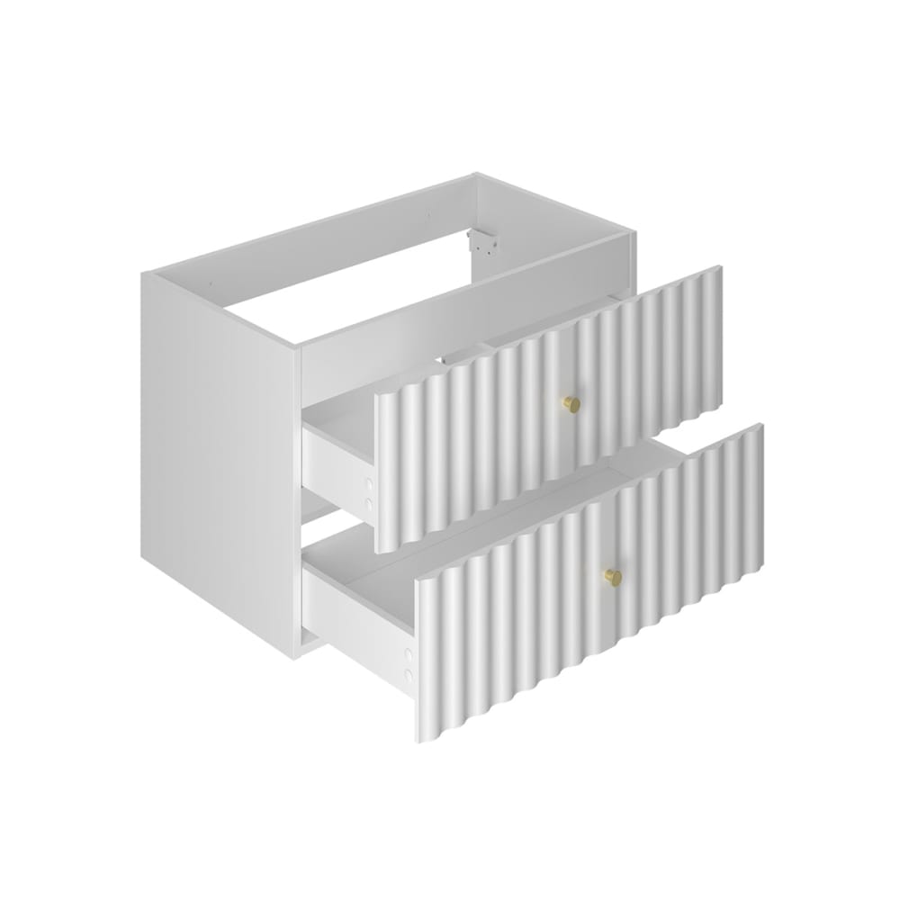 Waschbeckenunterschrank 80cm Melamin Weiß - Maisons Du Monde