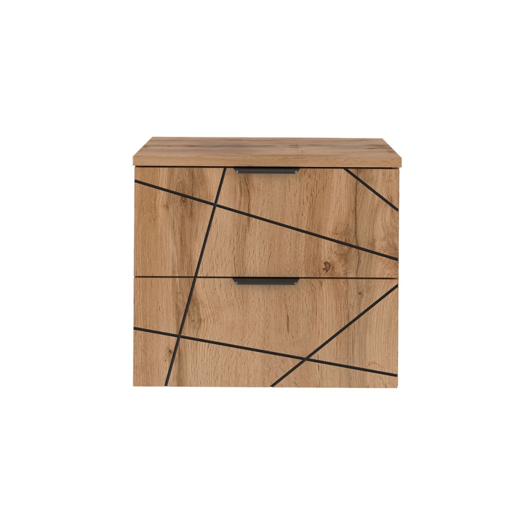 Waschtischunterschrank 60cm Waschtisch Melamin Holz - Maisons Du