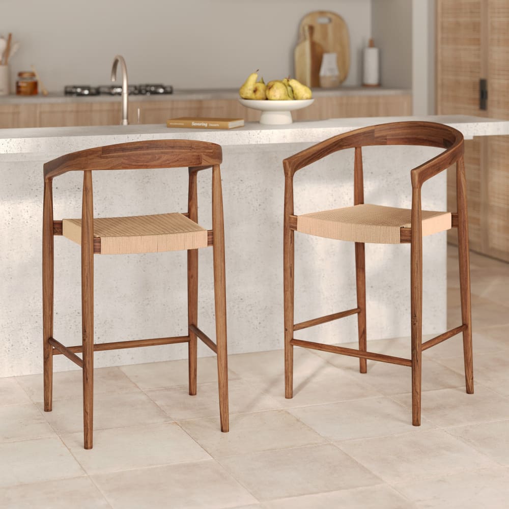Lot de 2 chaises pour îlot central 65 cm - Maisons du Monde