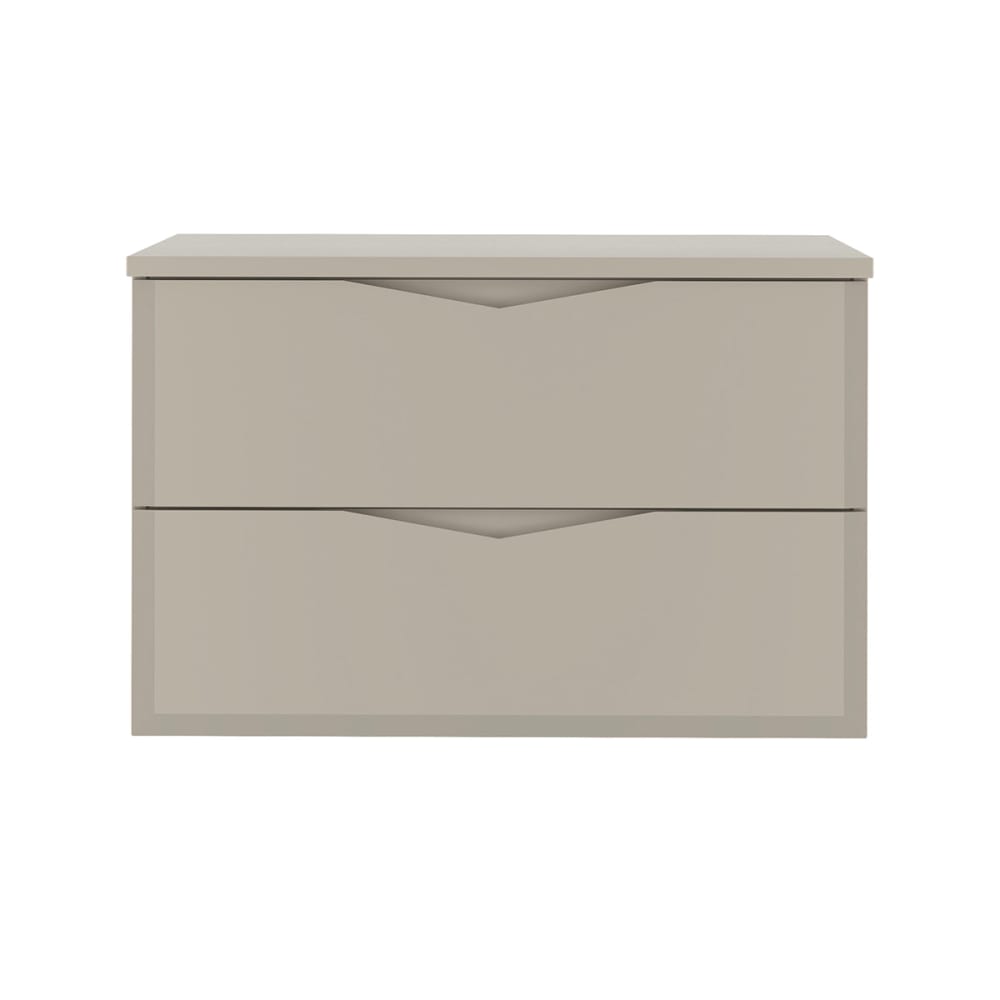 Waschtischunterschrank 80cm Waschtisch Melamin Kaschmir - Maisons