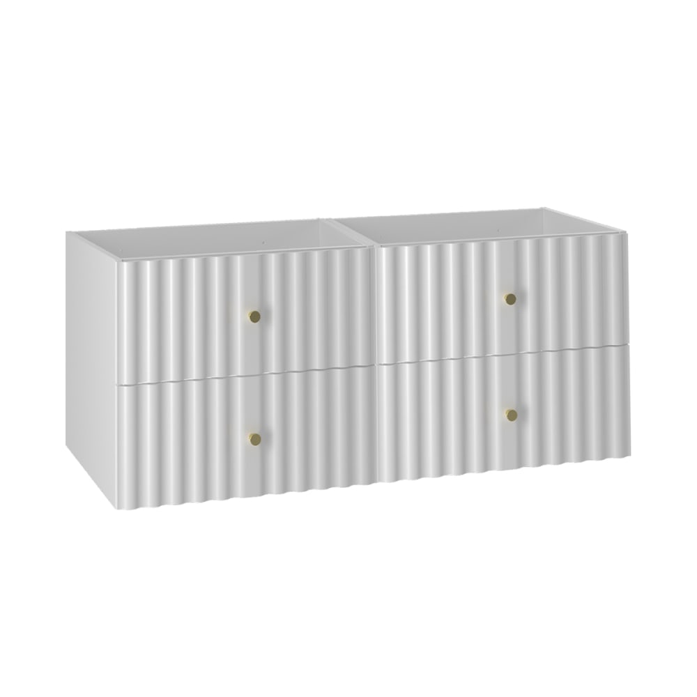 Meuble sous-vasque stratifiés blanc