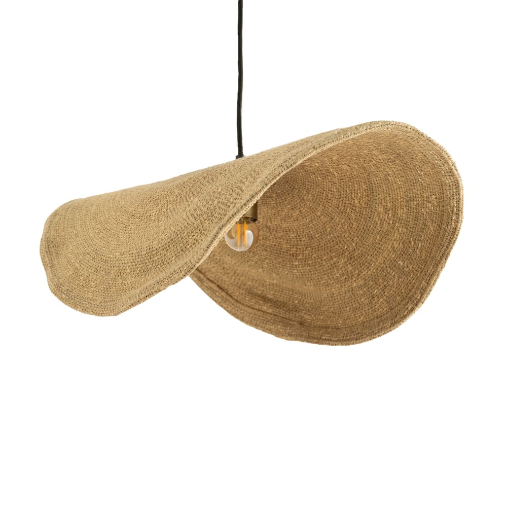 Maison Pavane Aufhängung aus Naturmaterial und Metall 61 cm style landhaus Beige Naturfasern